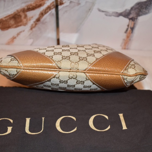 Gucci Leather/Canvas Hobo Bag - Picture 10 of 13